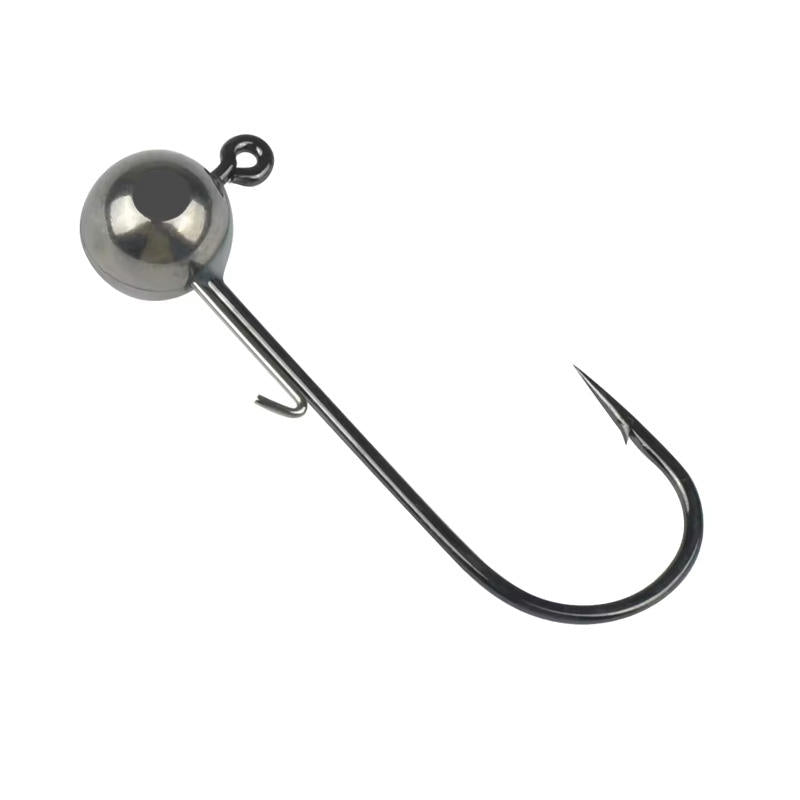 Tungsten ball jig heads with hooks - size range