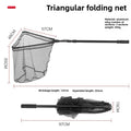 Triangular folding net, dimension panel