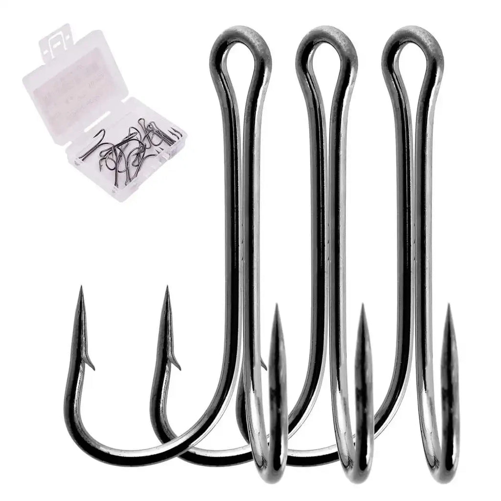 Double Frog Hooks | High Carbon Steel, 10-Pack