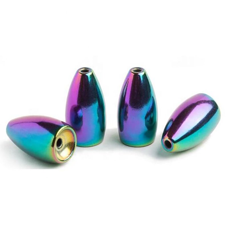 Rainbow tungsten flipping weights