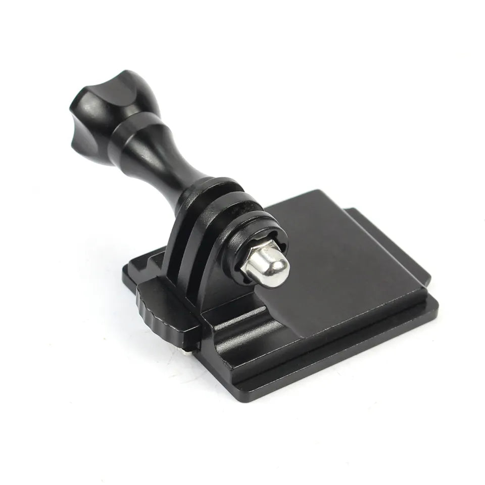 CNC aluminum helmet mount base, angle
