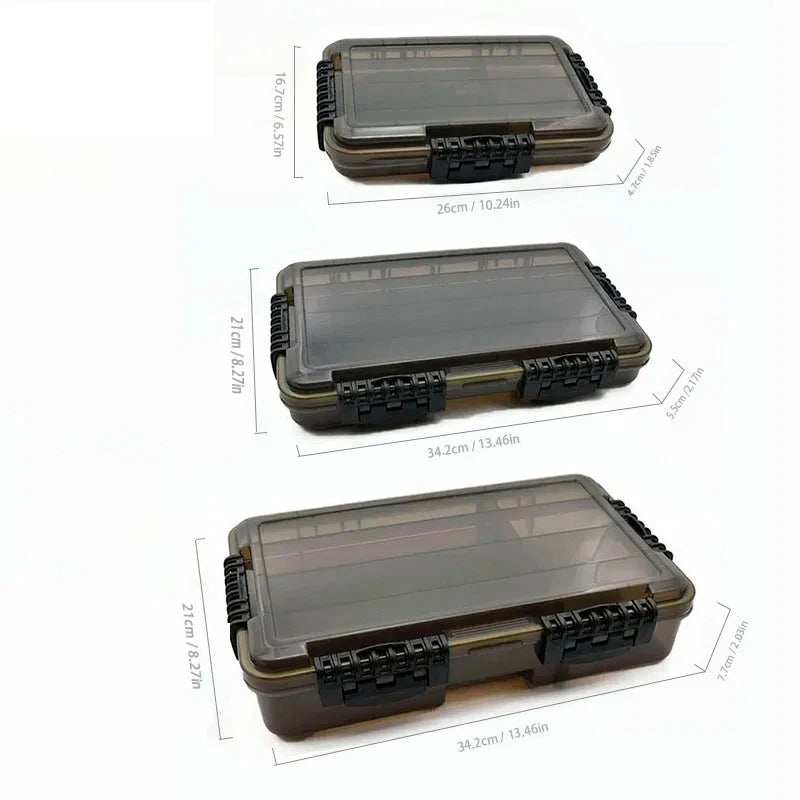 Waterproof Tackle Box | Sealed ABS, 3 Sizes