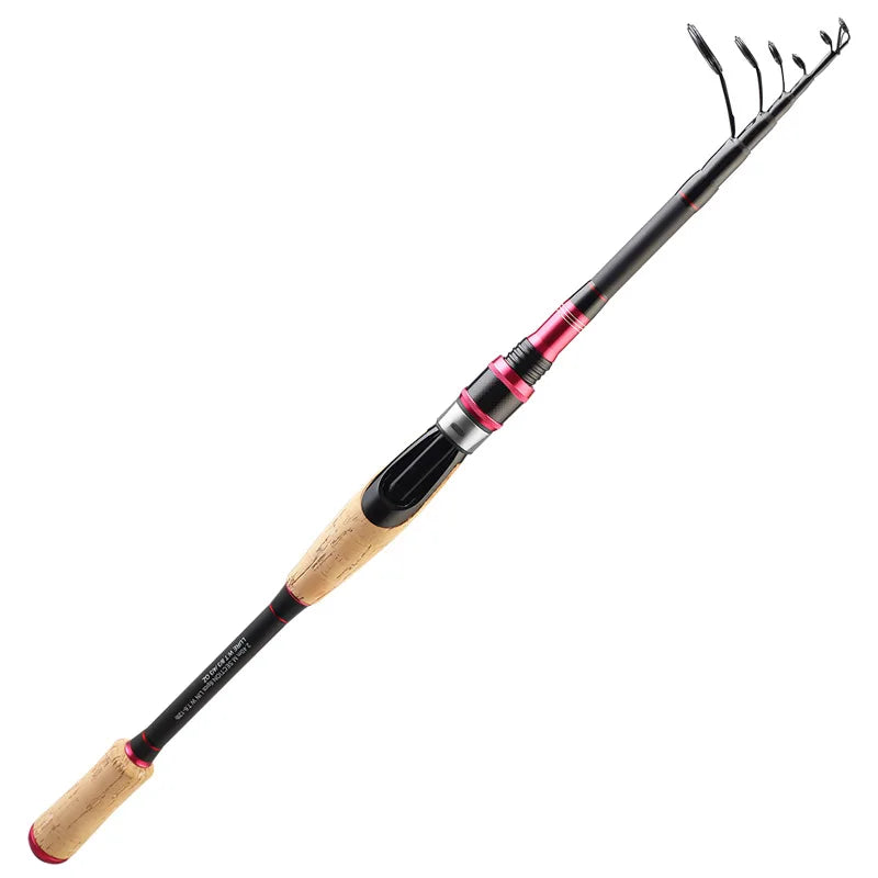 Telescopic carbon travel rod