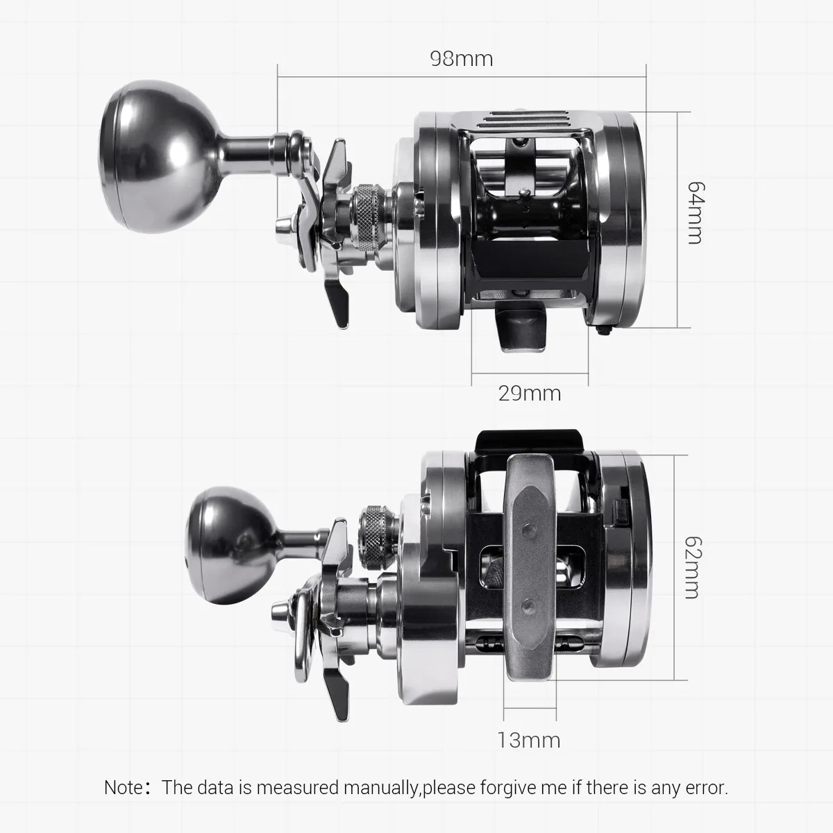 Overhead Jigging Reel | CNC Aluminum, 10 kg Drag