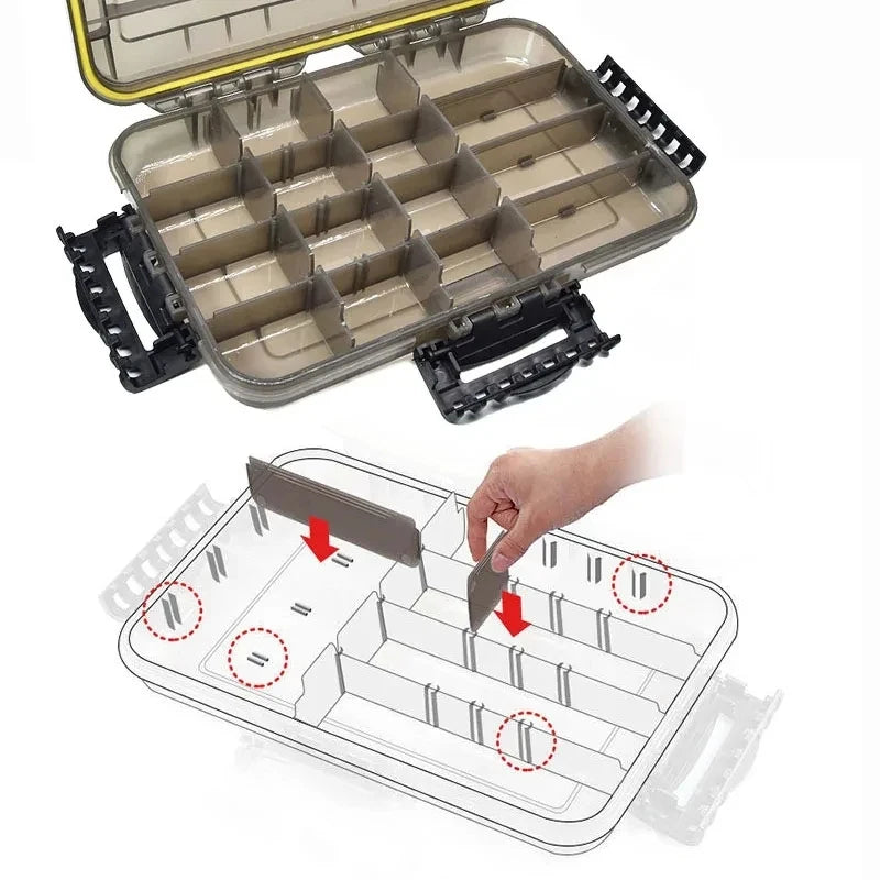 Waterproof Tackle Box | Sealed ABS, 3 Sizes