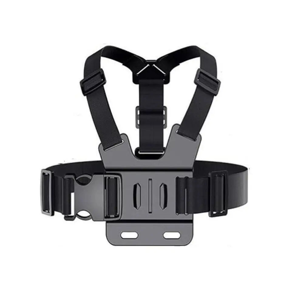 Chest harness mount, mounting plate