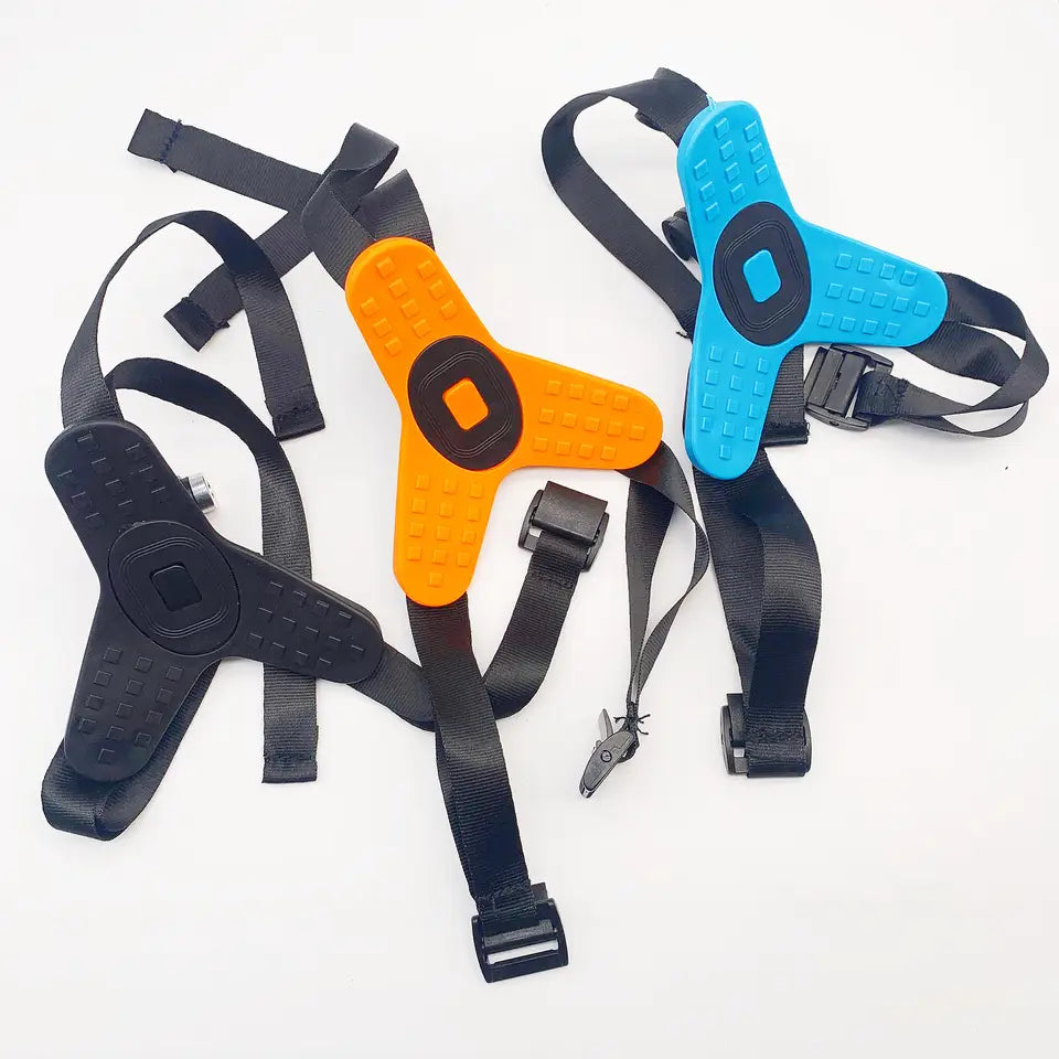 Chin mount straps, three colors