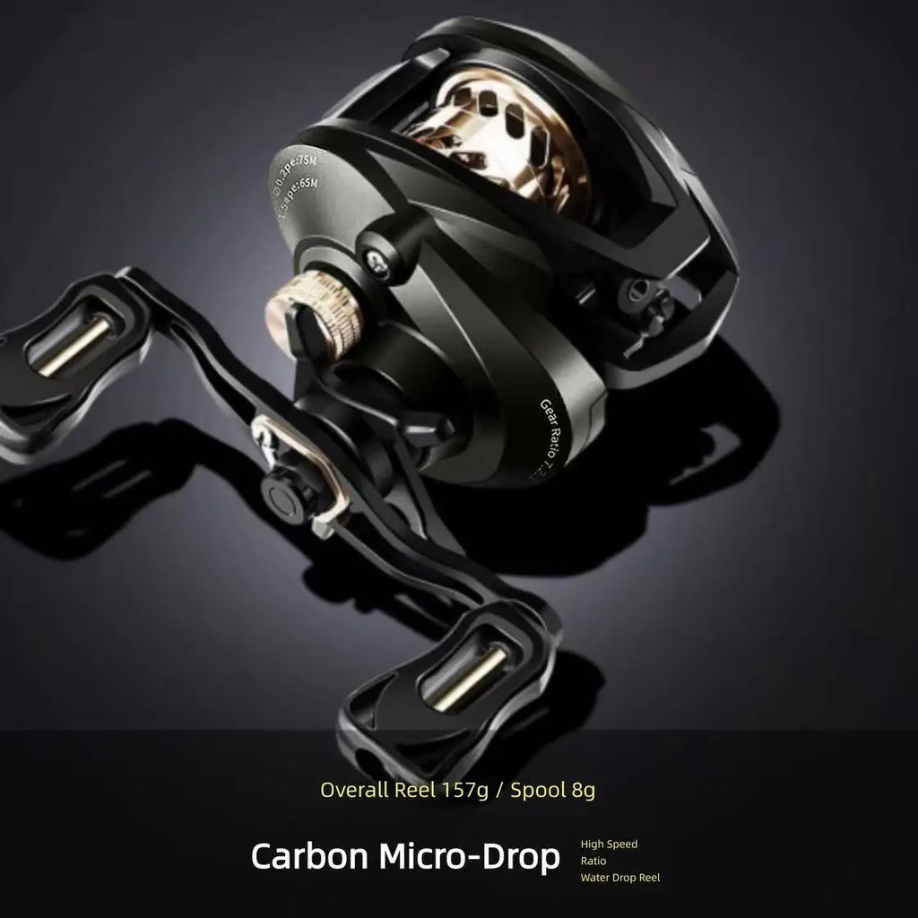 Carbon micro baitcasting reel, weight panel