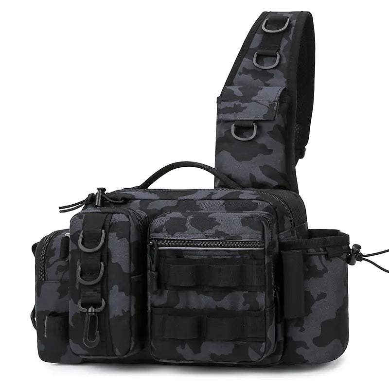 Fishing sling bag, black
