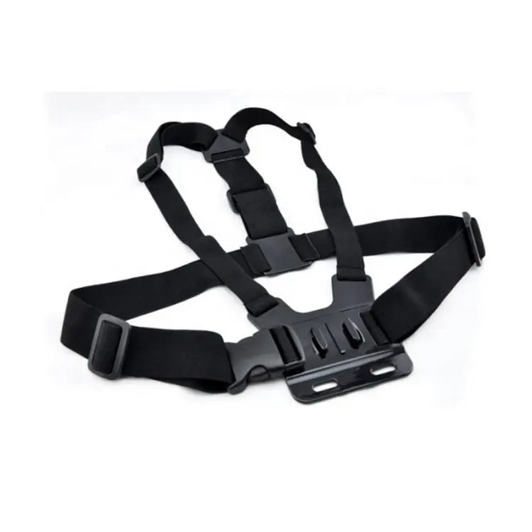 Chest harness mount, angled view