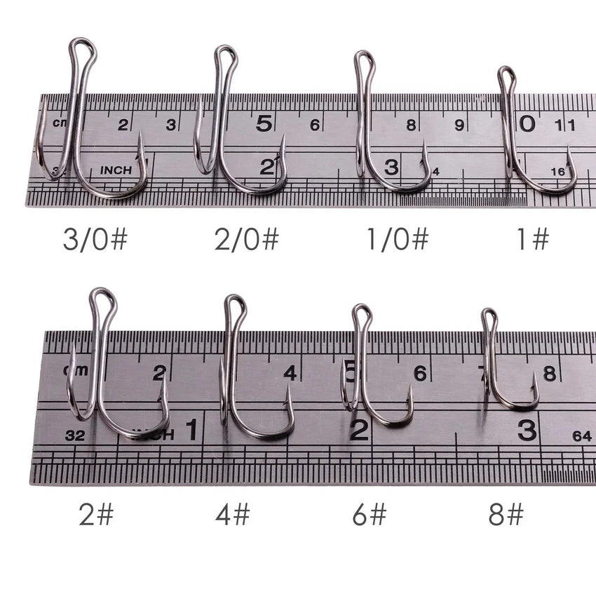 Double Frog Hooks | High Carbon Steel, 10-Pack