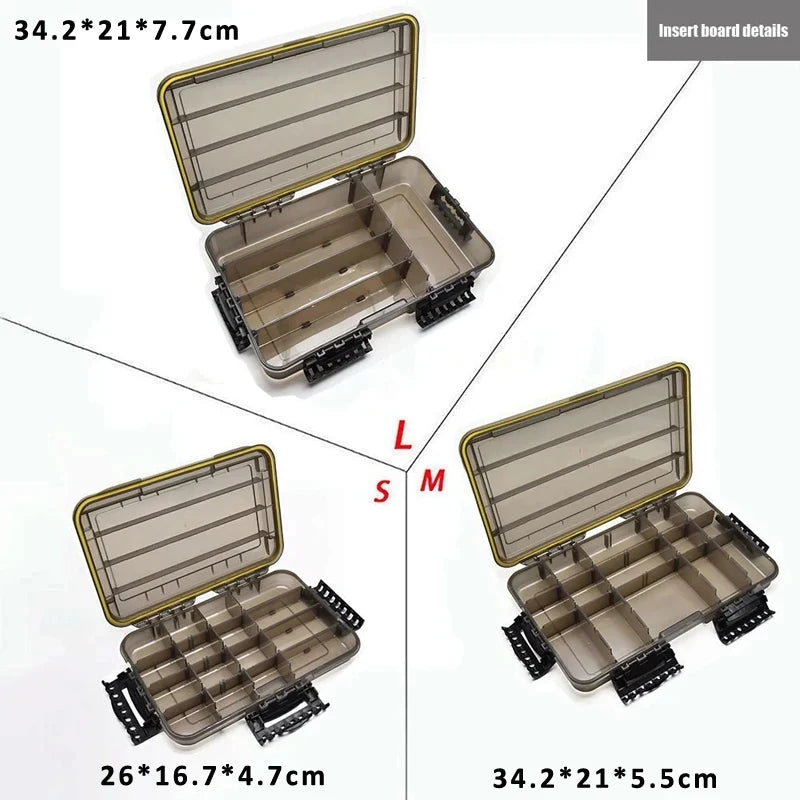 Waterproof Tackle Box | Sealed ABS, 3 Sizes