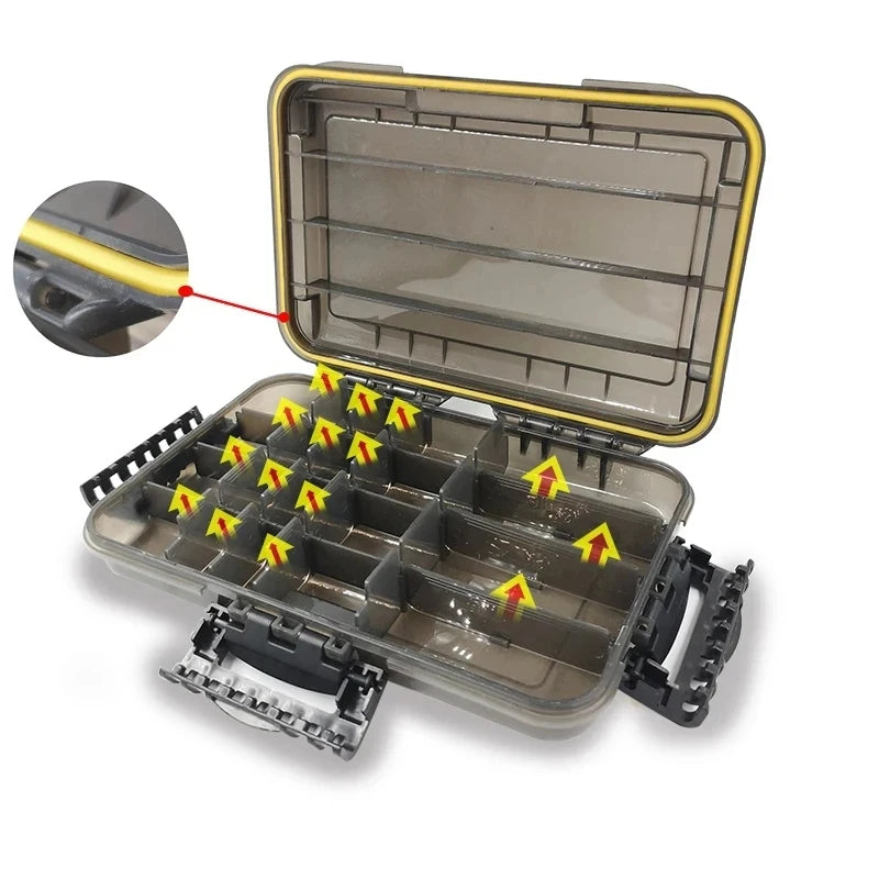 Waterproof Tackle Box | Sealed ABS, 3 Sizes