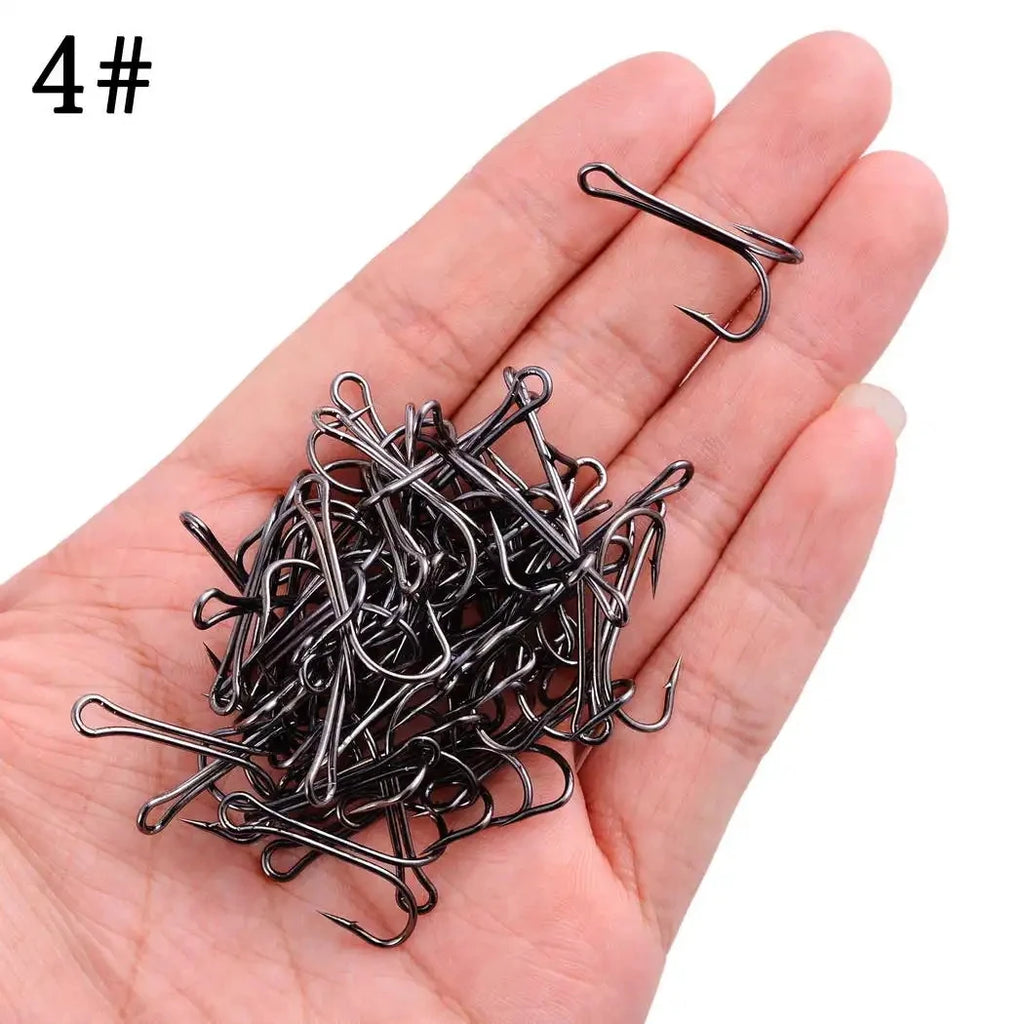 Double Frog Hooks | High Carbon Steel, 10-Pack