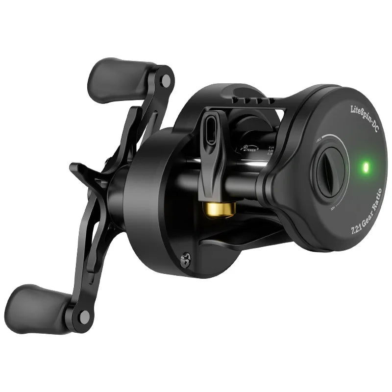 DC electronic brake baitcasting reel