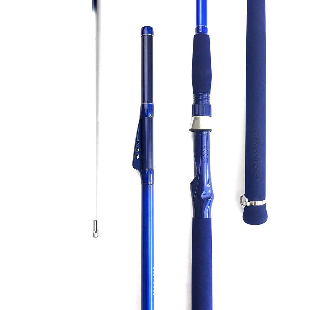 Telescopic boat trolling rod, sections