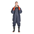BACKWATER OUTLAW Full-body wading suit, front