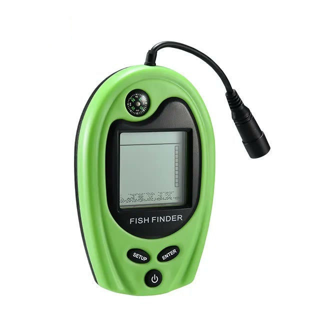 Portable sonar fish finder, transducer