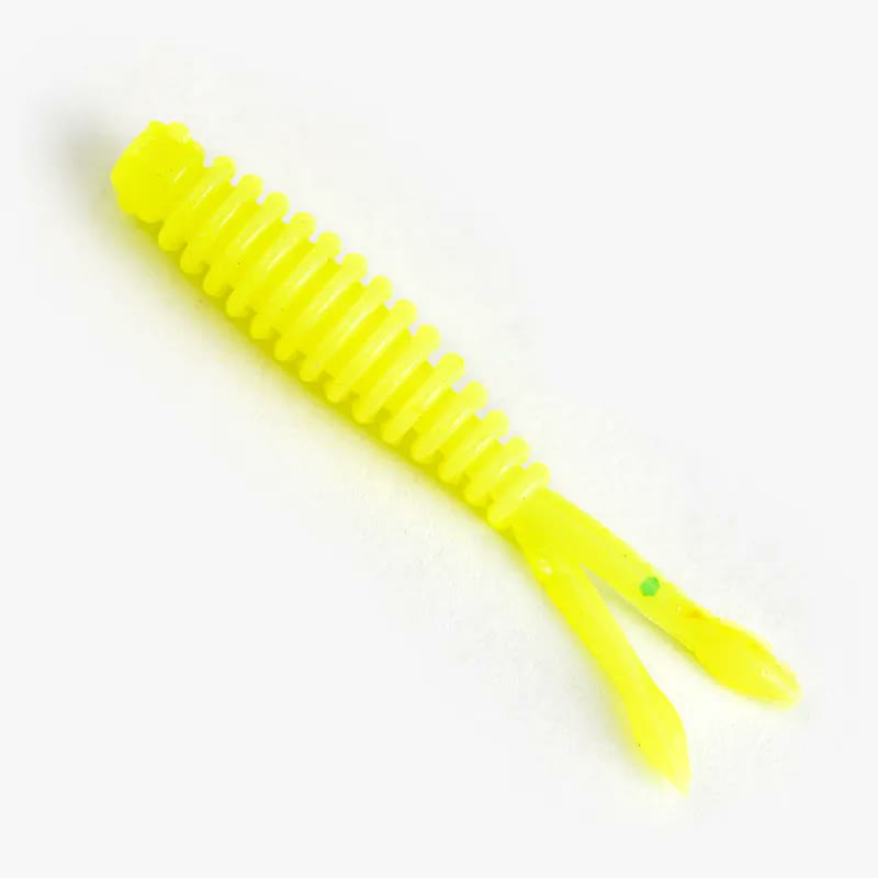 BACKWATER OUTLAW TPE floating soft bait 35mm in chartreuse