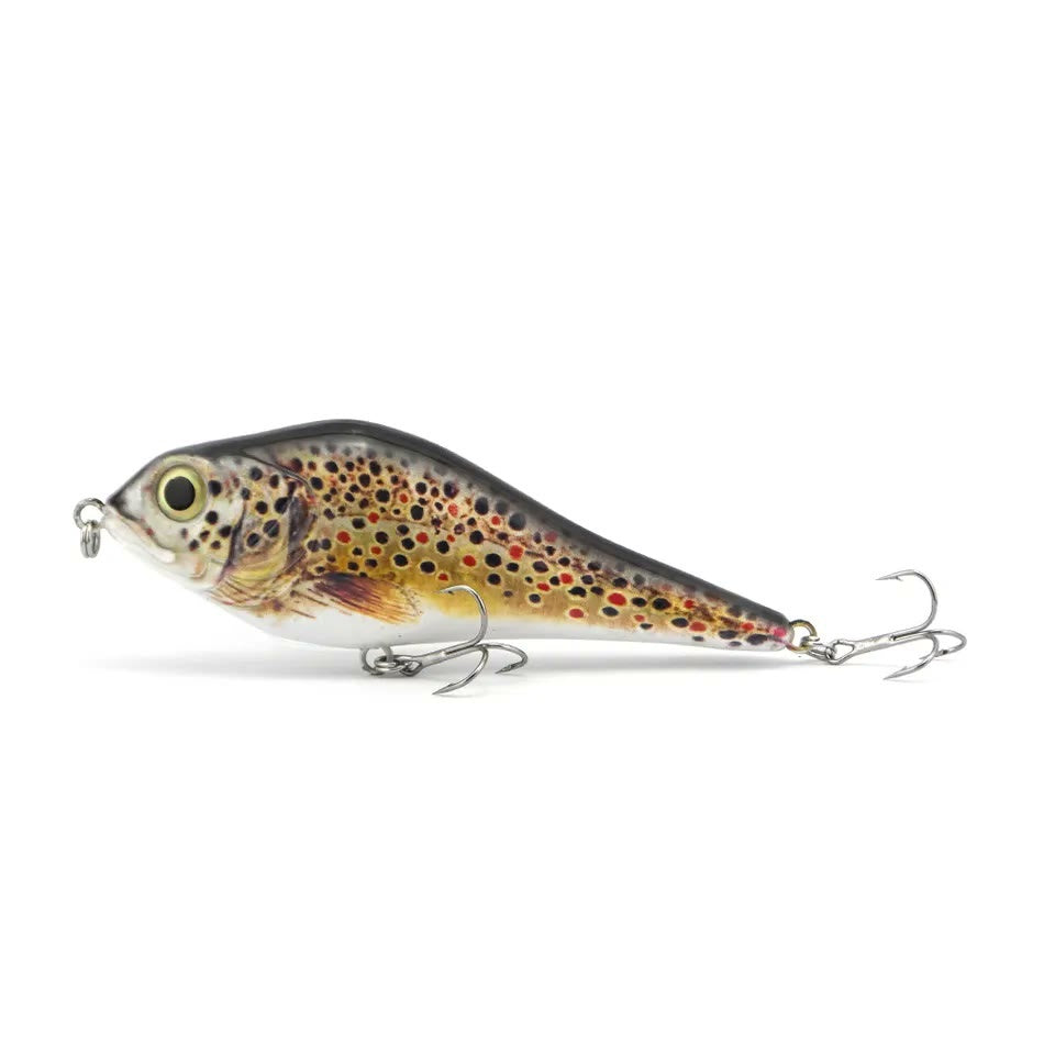 BACKWATER OUTLAW Glide jerkbait 100mm in spotted trout finish