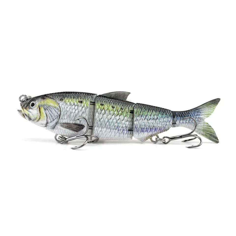 BACKWATER OUTLAW Jointed swimbait 155mm in natural shad finish