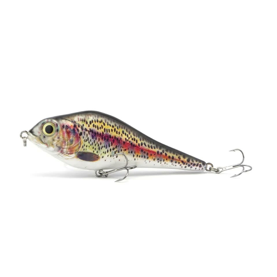BACKWATER OUTLAW Wide glide jerkbait 155mm in rainbow trout finish