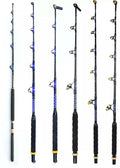 BACKWATER ANGLER Big game trolling rod range with roller guides