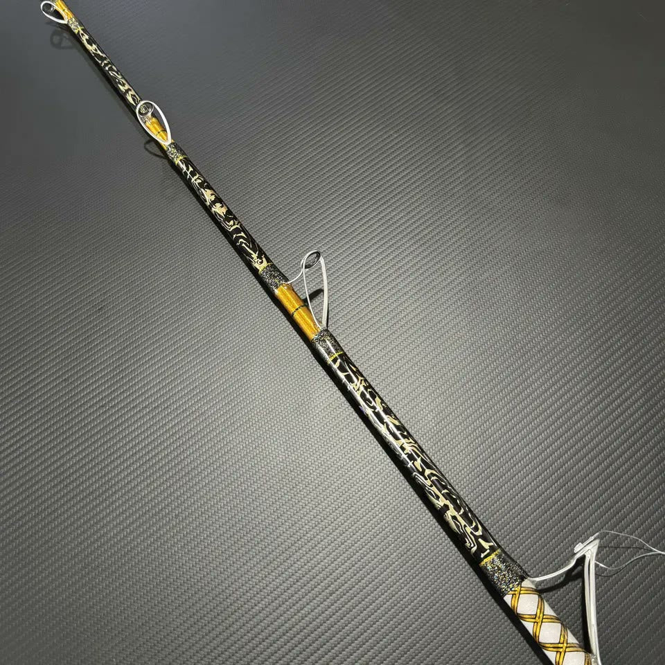 Fiberglass Big Game Trolling Rod | Heavy Glass, Twisted Guides
