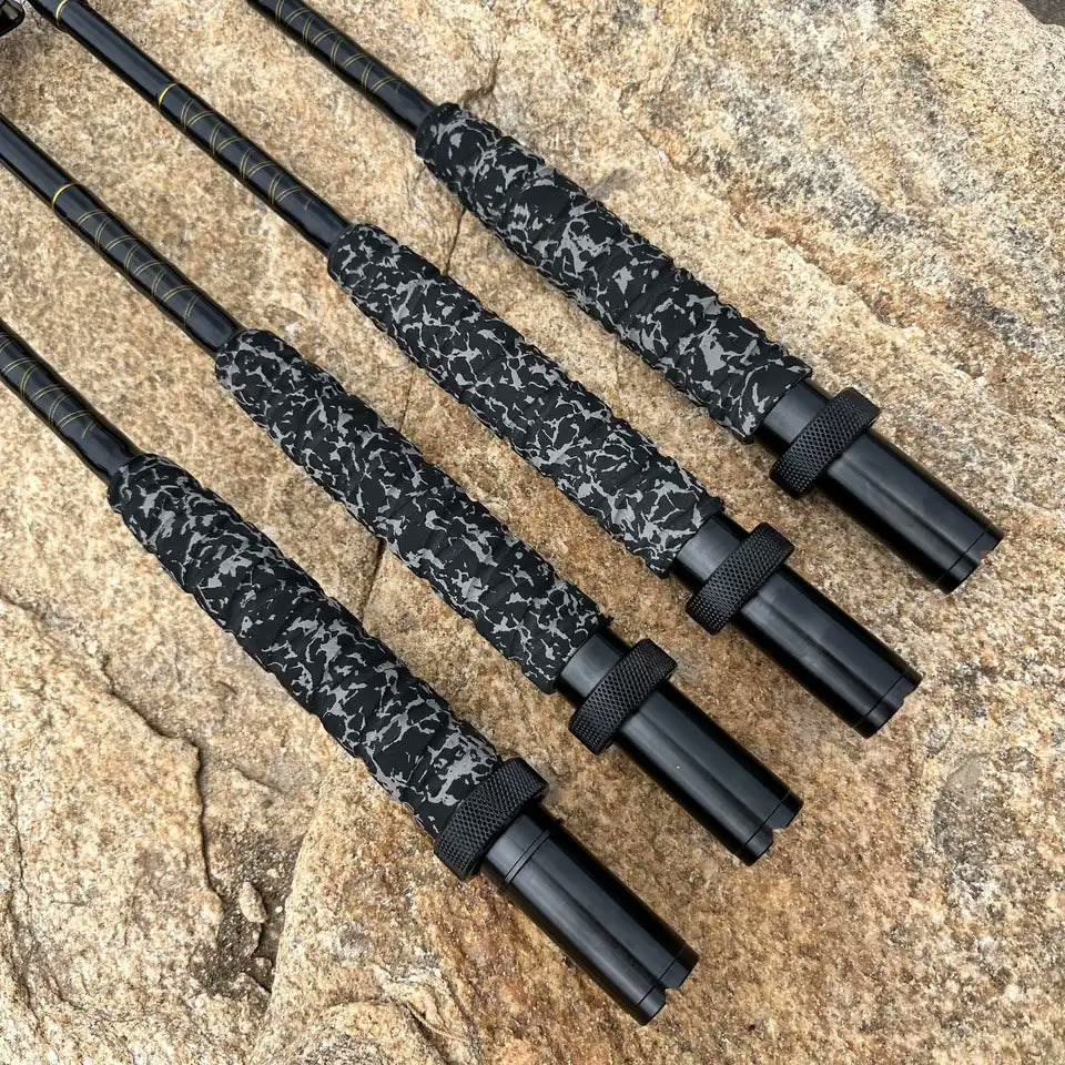 Fiberglass Trolling Rod 52in | 80-130lb Class, Roller Guides, Bent Butt